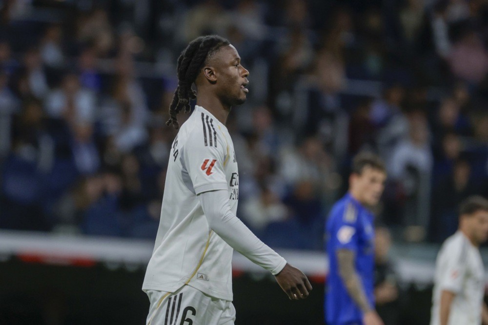 Camavinga đang gặp khó ở Real Madrid. Ảnh: EPA IMAGES. 