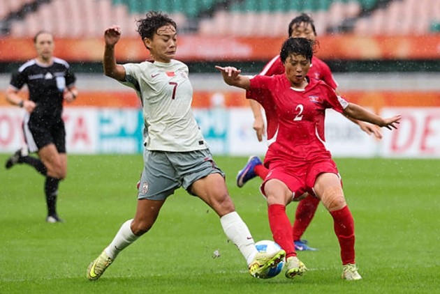 Tuyển nữ Triều Tiên khuất phục nữ Trung Quốc. Ảnh: Zhizhao Wu/Getty Images