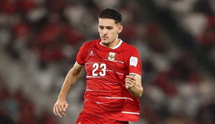 Justin Hubner trong màu áo Indonesia. Ảnh: Robertus Pudyanto - FIFA/Getty Images.