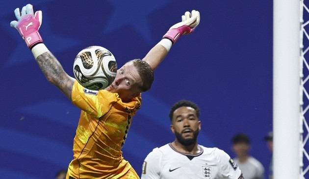 Pickford là sự lựa chọn số 1 trong khung gỗ của ĐT Anh trước Nations League 2026/27. (Ảnh: EPA Images)