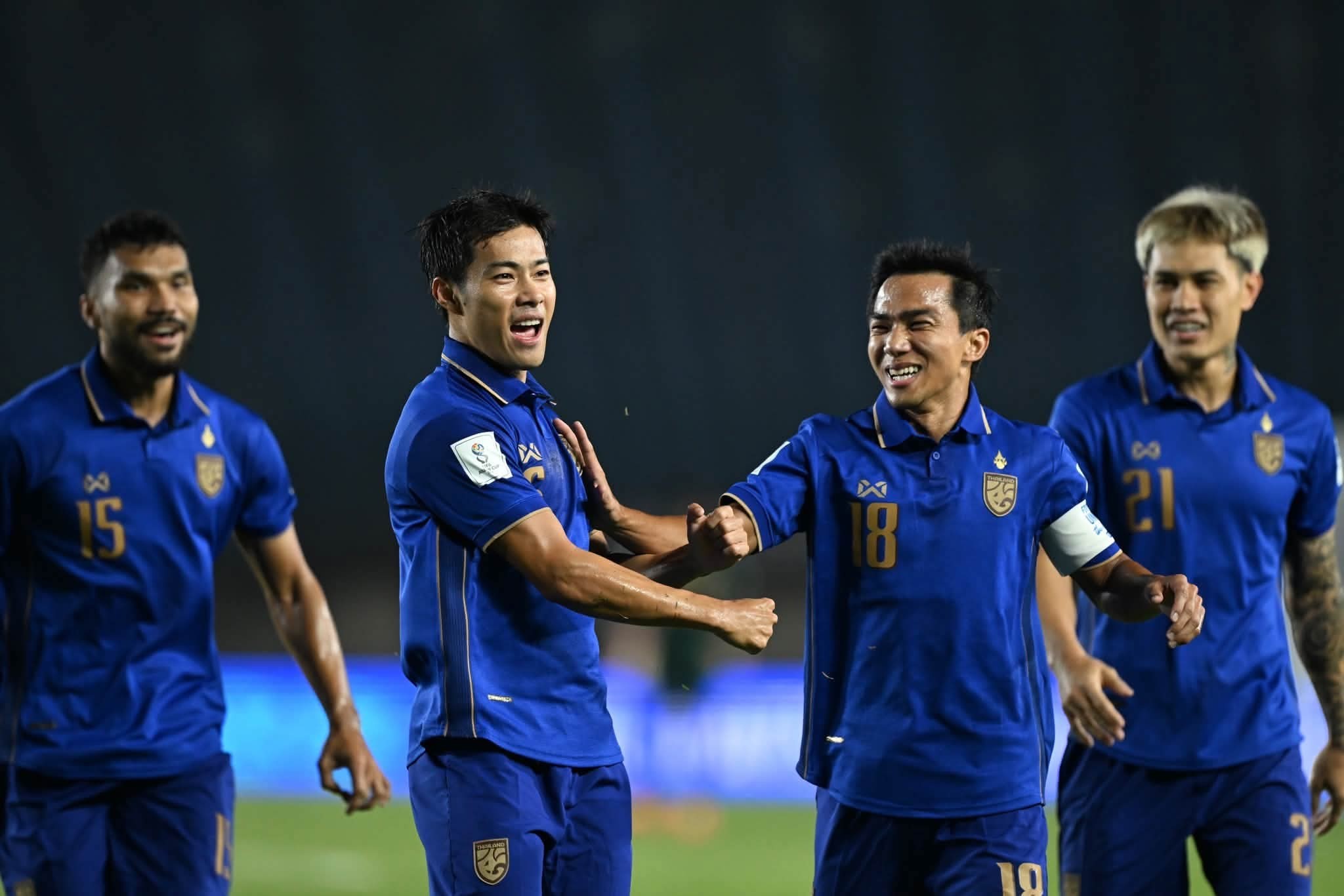 Thái Lan đánh bại Việt Nam để giành vé vào chung kết. Ảnh: FA Thailand.