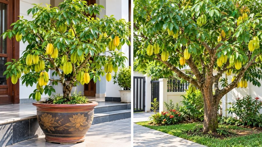 Trồng cây khế trong nhà nên trồng thế nào cho vừa đẹp vừa dễ chăm?