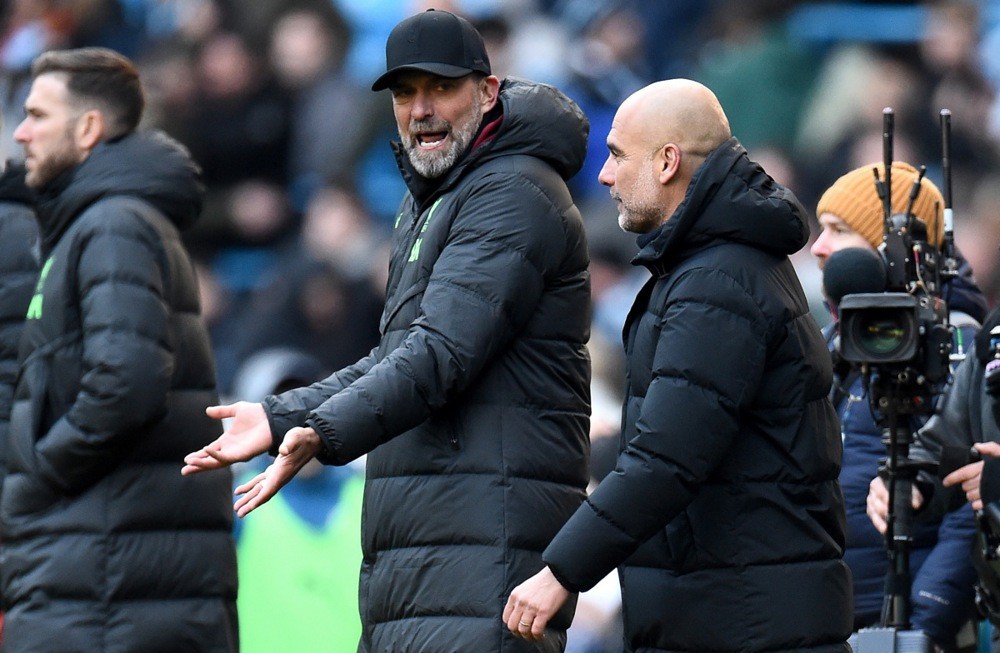 Man City đã khiến Klopp ôm hận nhiều lần. Ảnh: EPA.