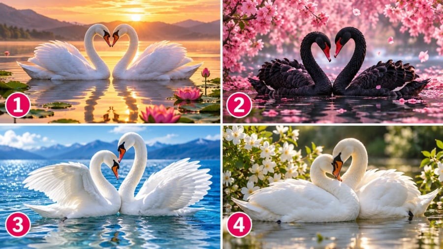 Bạn chọn đôi thiên nga nào?
