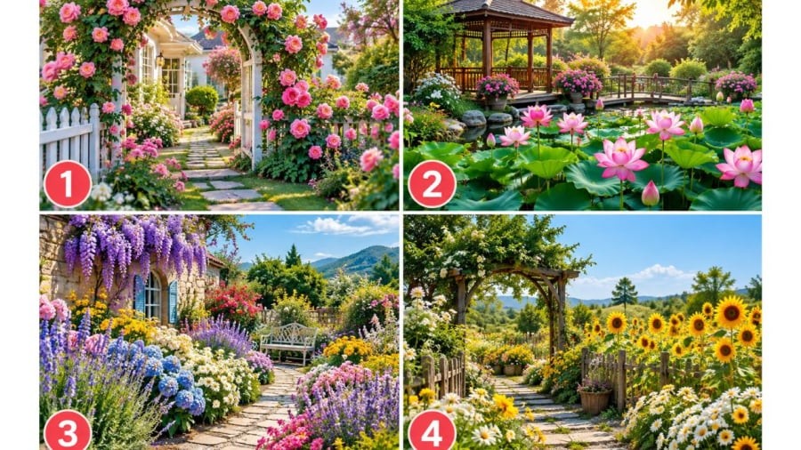 Bạn chọn vườn hoa nào?