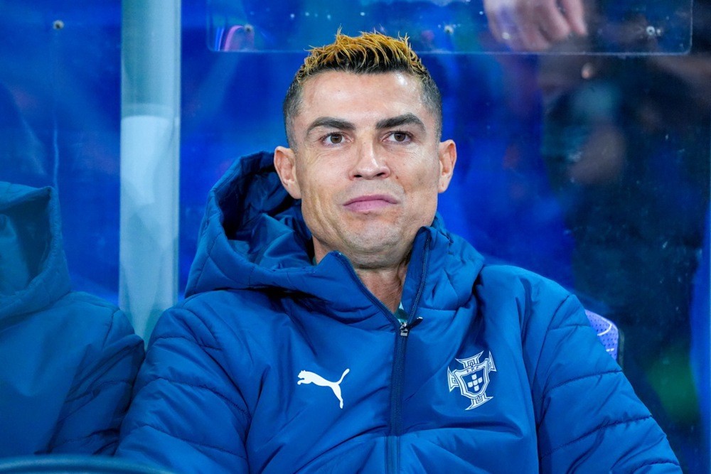 Ronaldo đã không được ra sân trong cuộc chạm trán với Na Uy tại Nations League. Ảnh: EPA.