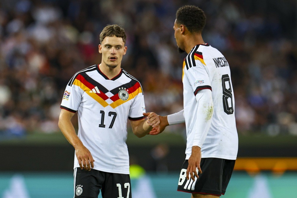 Florian Wirtz là trung tâm trong lối chơi của Đức. Ảnh: EPA.