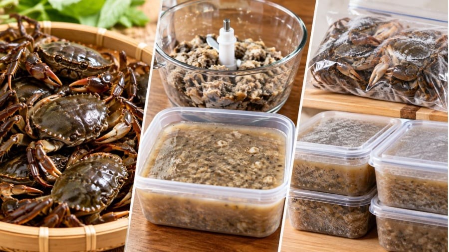 Bảo quản đúng cách, cua để được lâu vẫn ngon