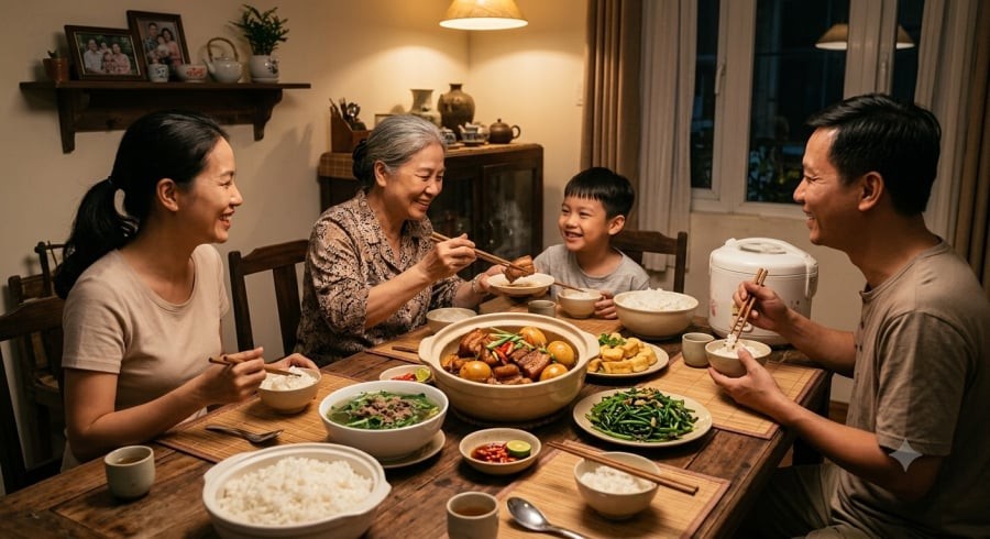 Cụ ông đặc biệt yêu thích các món thịt và thường muốn bữa cơm có món mình yêu thích.