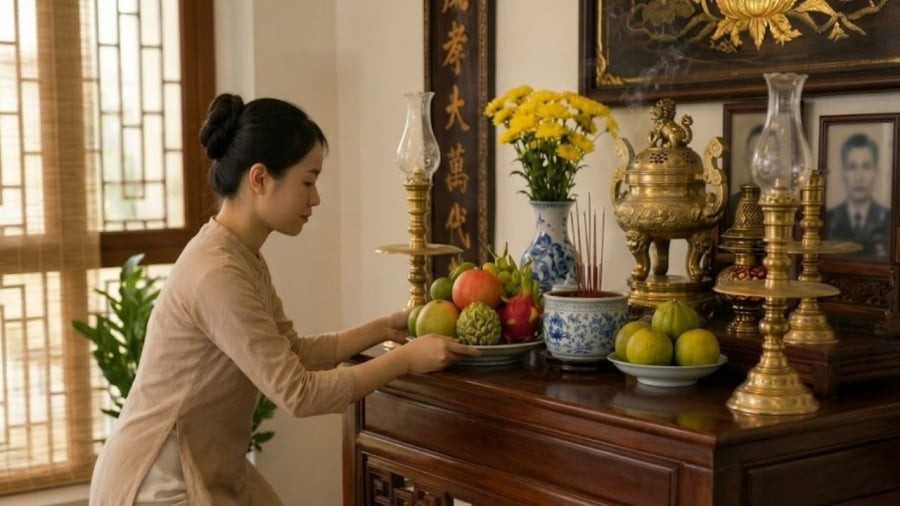 Gia chủ nên chú ý đến luồng gió thổi vào khu vực bàn thờ.