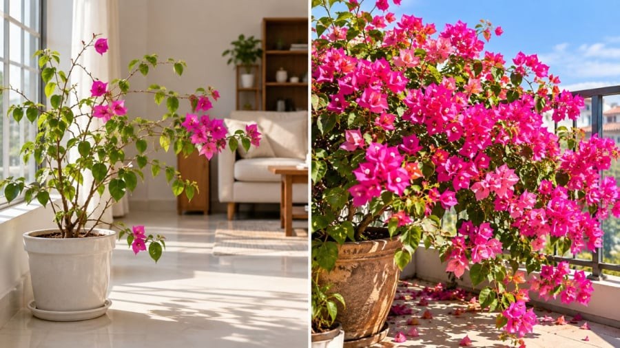 Hoa giấy cần rất nhiều nắng