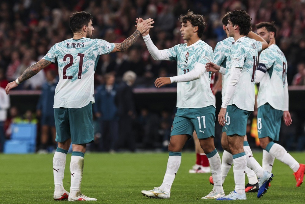 Bồ Đào Nha thắng tưng bừng Đan Mạch dù không có Ronaldo. Ảnh: EPA.