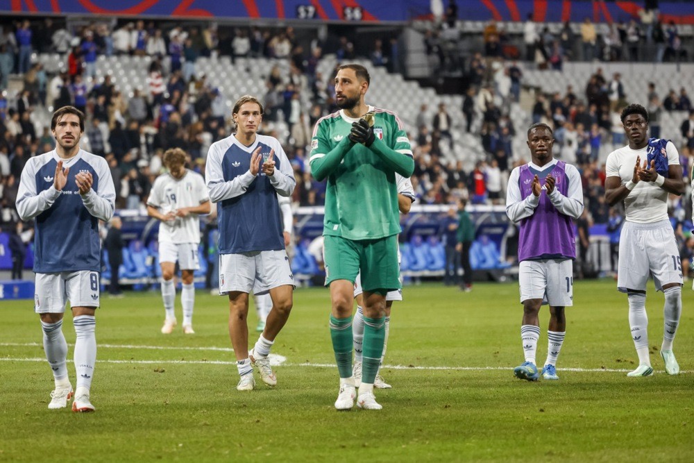  Donnarumma tự hào về đội tuyển Ý. Ảnh: EPA.