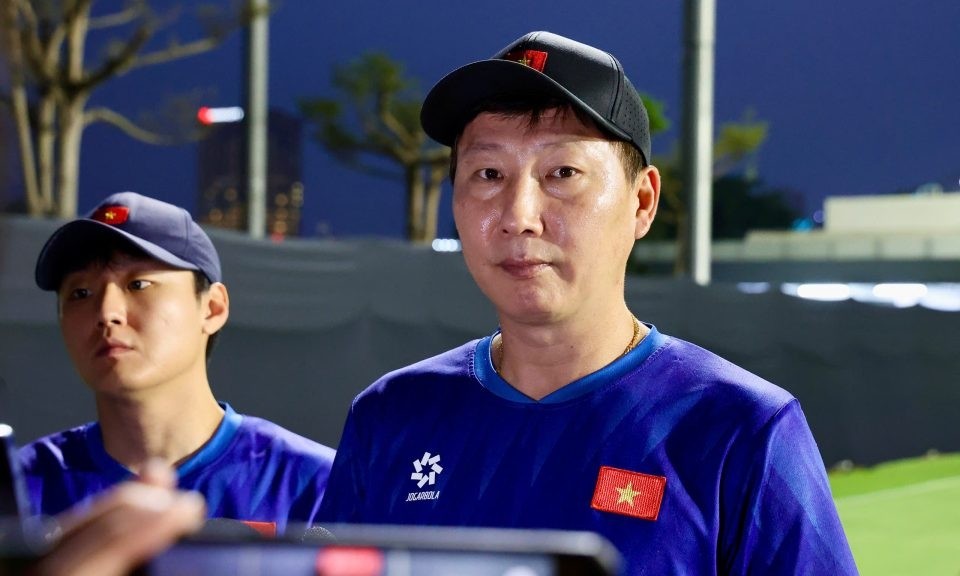 HLV Kim Sang-sik quyết tâm cùng ĐT Việt Nam hạ Malaysia ở trận tranh hạng 3 FIFA ASEAN Cup 2026. Ảnh: VFF.