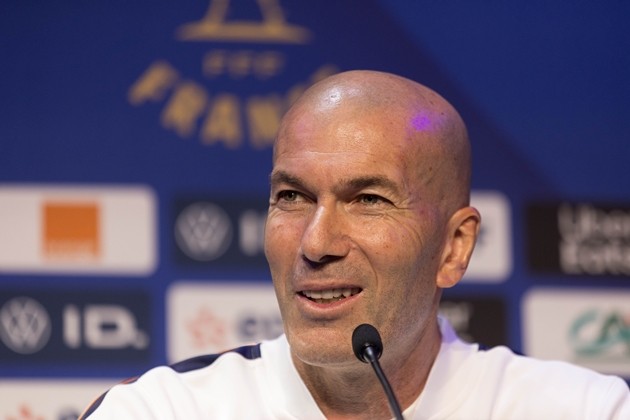 Zinedine Zidane dành sự tôn trọng cho tuyển Bỉ. Ảnh: EPA/MOHAMMED BADRA