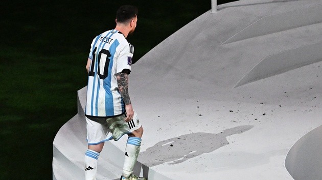 Messi chỉ còn 1 trận đấu cuối cùng cho ĐT Argentina. (Ảnh: EPA Images)
