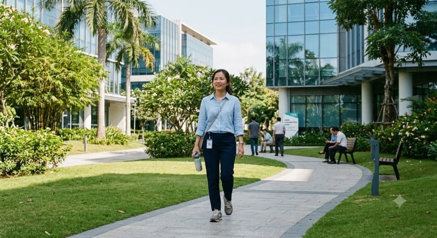 Đi bộ nhẹ sau ăn là thói quen đơn giản có thể hỗ trợ kiểm soát đường huyết sau bữa ăn.