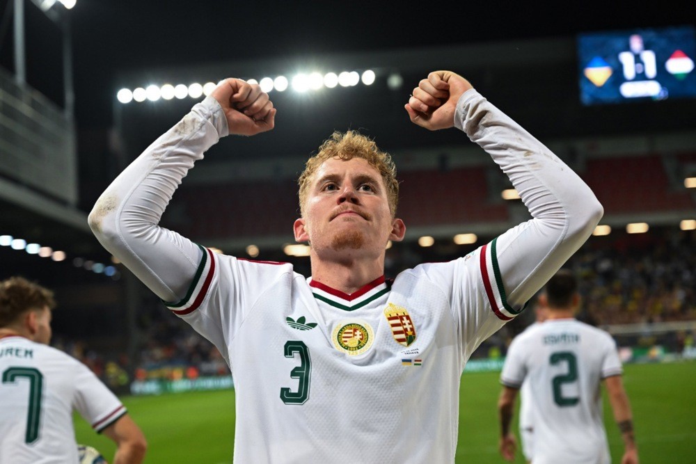 Hungary đánh bại Ukraina 2-1. Ảnh: EPA.