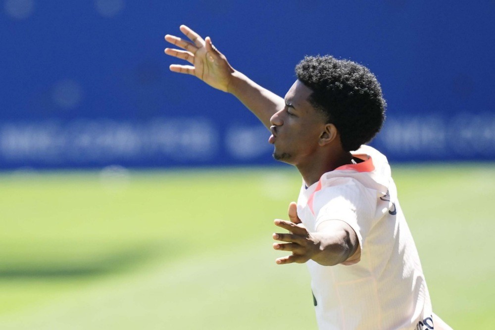 Balde có cơ hội đá chính trước Getafe. Ảnh: EPA IMAGES. 