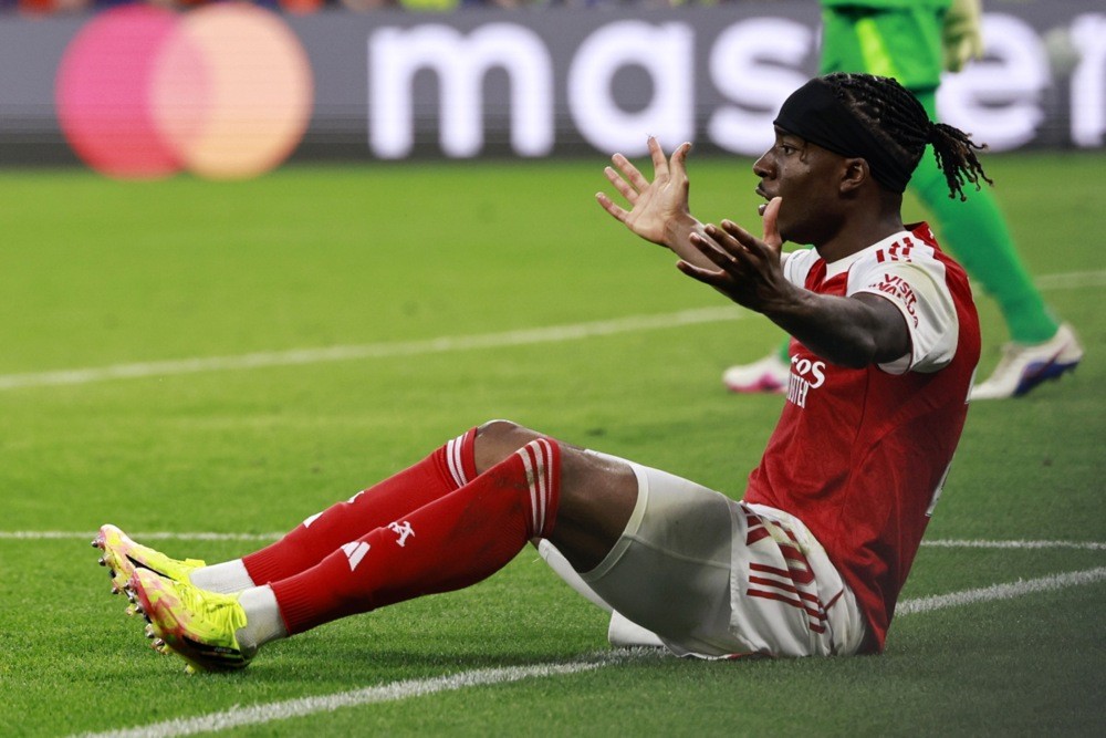 Không loại trừ khả năng Arsenal sẽ bán Madueke trong tháng Giêng. Ảnh: EPA.