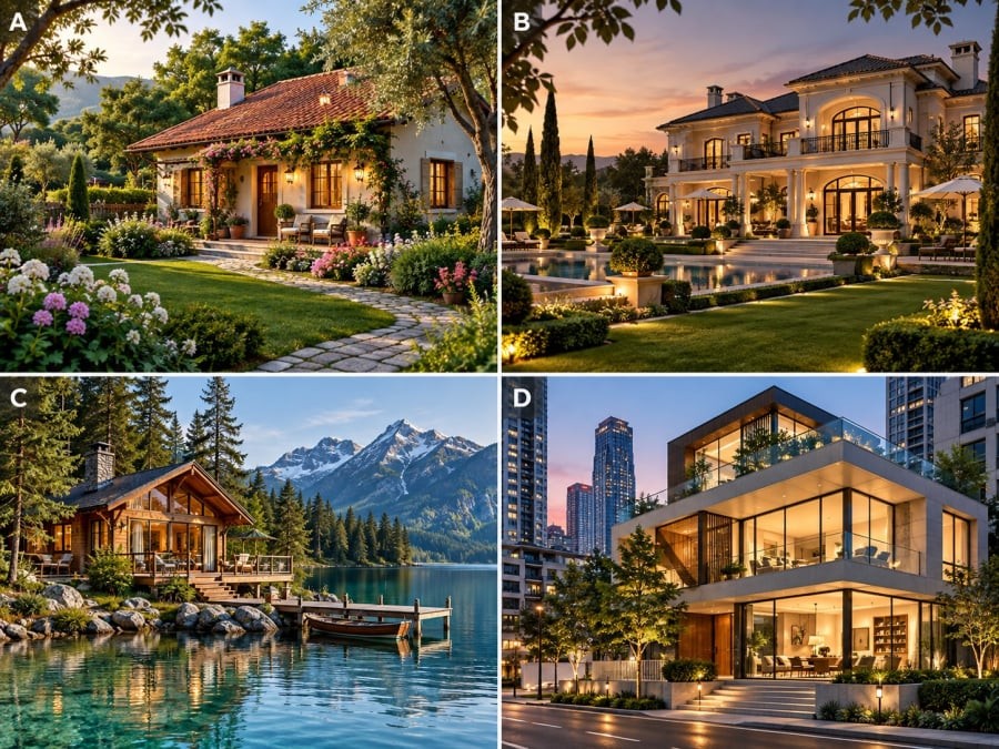 Bạn đã chọn được ngôi nhà của mình chưa? Hãy xem lựa chọn ấy nói gì về vận may của bạn trong tháng này.