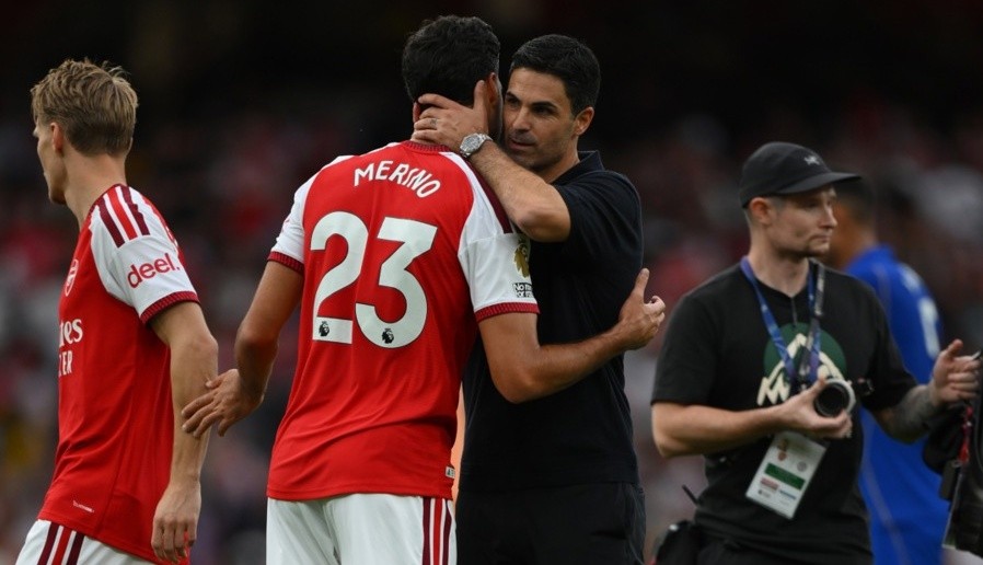 Arsenal cần sốc lại tinh thần sau trận thua Brighton. Ảnh: EPA.