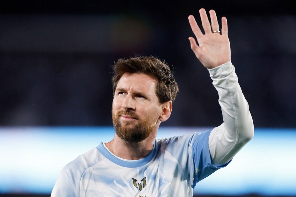  Messi đã gửi thông điệp đến đồng đội và người hâm mộ. Ảnh: EPA.