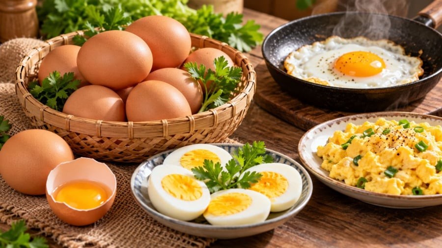 Hãy chú ý một số thời điểm nên hạn chế ăn trứng