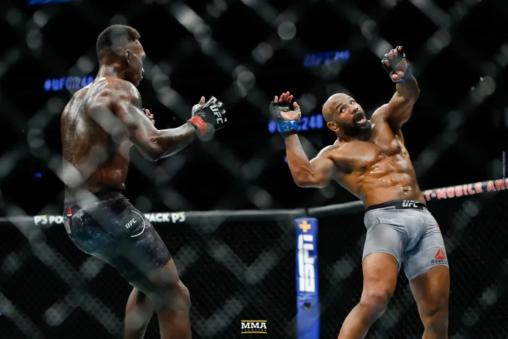 Israel Adesanya and Yoel Romero