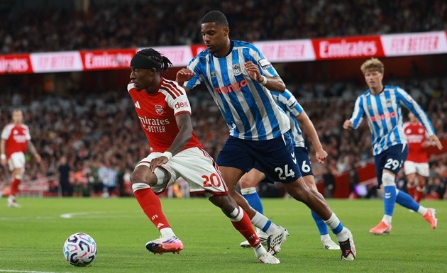 Madueke ít được trọng dụng tại Arsenal mùa này. (Ảnh: EPA Images)