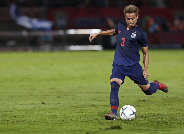 Theerathon Bunmathan dự kiến được gọi trở lại đội tuyển Thái Lan tham dự Asian Cup 2027. Ảnh: EPA
