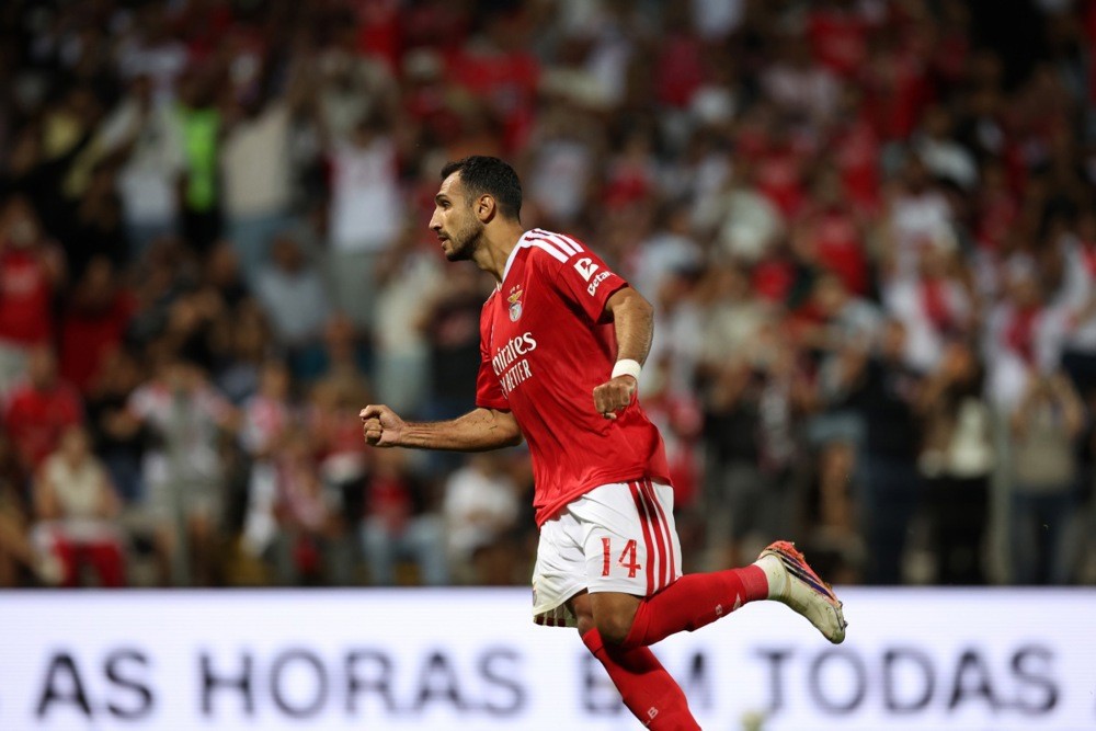 Vangelis Pavlidis tỏa sáng ở Benfica. Ảnh: EPA.