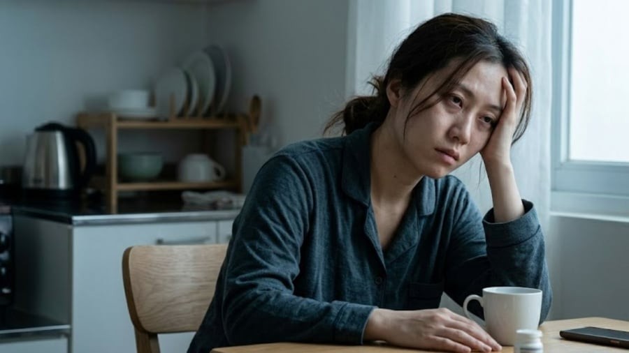 Phụ nữ gặp tình trạng tóc rụng nhiều, da sạm màu có thể là do khí huyết kém.