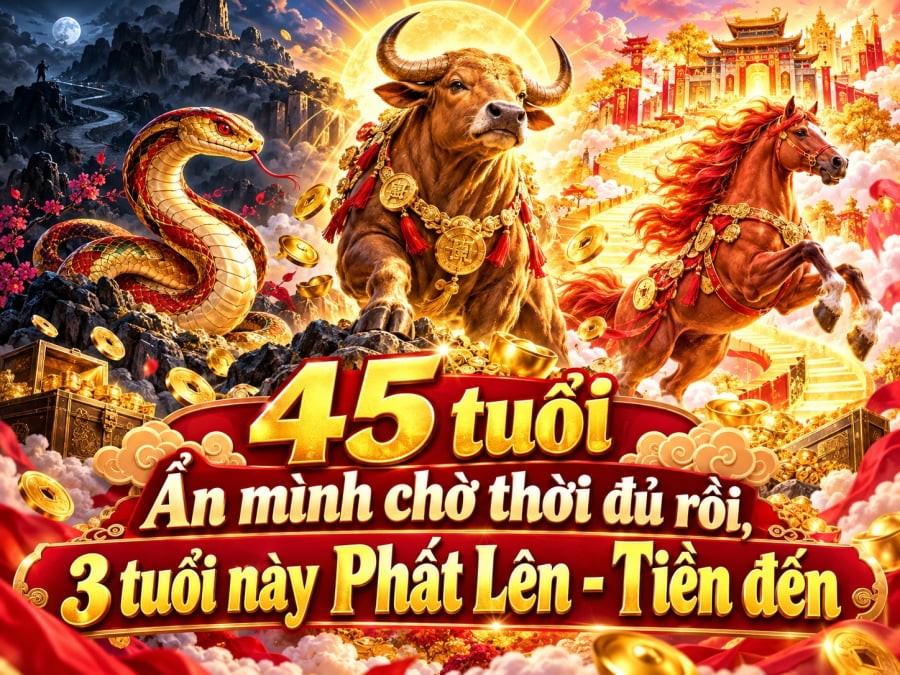 Không phải ai cũng có được thành công khi còn trẻ. Có những người phải trải qua nửa đời vất vả, âm thầm tích lũy kinh nghiệm, đến khi bước sang tuổi 45 mới thực sự đón nhận vận may. Theo quan niệm tử vi phương Đông, 3 con giáp dưới đây được dự báo có cơ hội đổi vận, tài lộc khởi sắc, càng về hậu vận càng dễ sống sung túc.