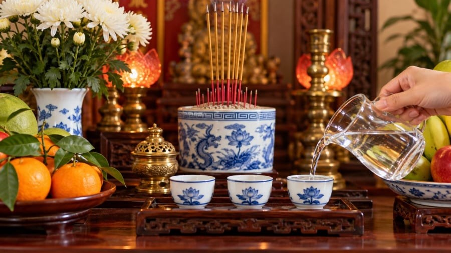 Nước thắp hương nên là nước gì?