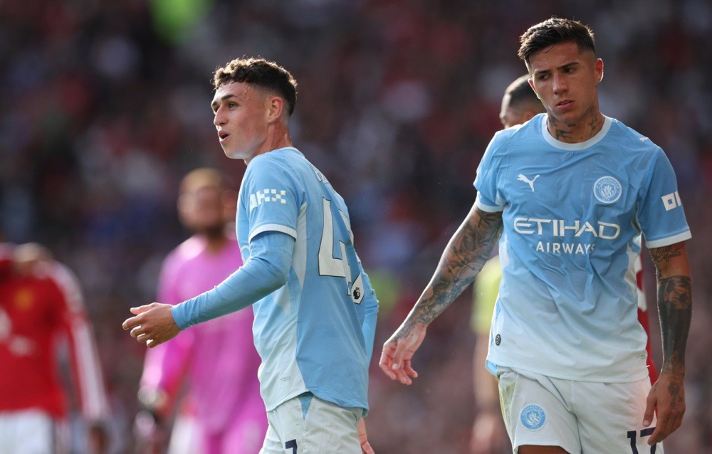 Foden đang được đồn đoán với Bayern. Ảnh: EPA.