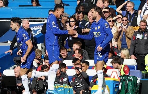 Chelsea có 2 bàn thắng khi trận đấu chỉ mới trôi qua phút thứ ba. Ảnh:  Darren Walsh/Chelsea FC via Getty Images.