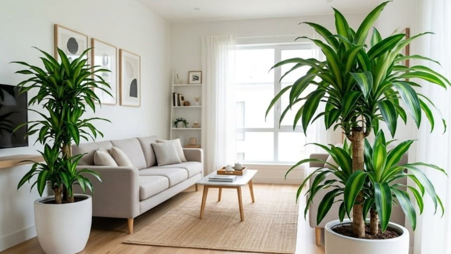 Bạn có thể đặt cây thiết mộc lan ở phòng khách.