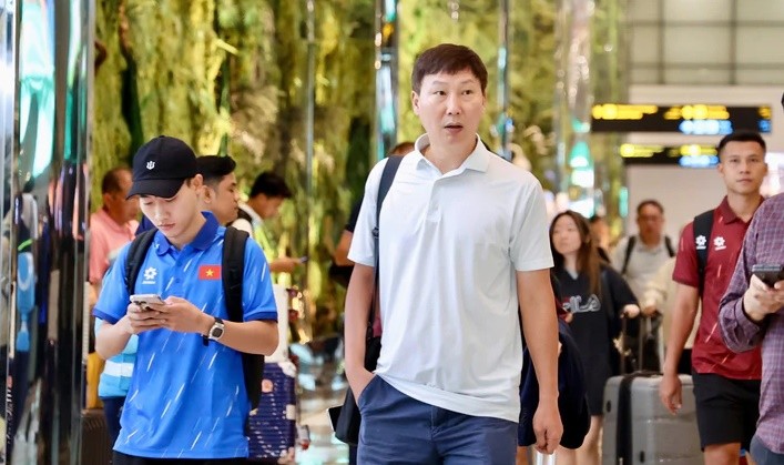 HLV Kim về quê nhà nghỉ ngơi sau FIFA ASEAN Cup. Ảnh: VFF.