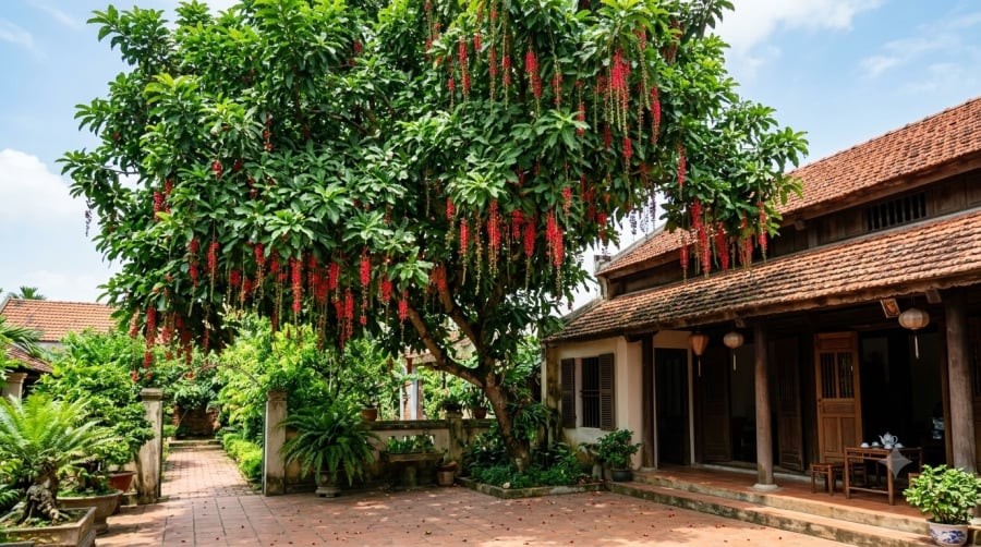 Cây lộc vừng được nhiều gia đình yêu thích nhờ vẻ đẹp duyên dáng, đồng thời tượng trưng cho mong ước về tài lộc và cuộc sống sung túc.