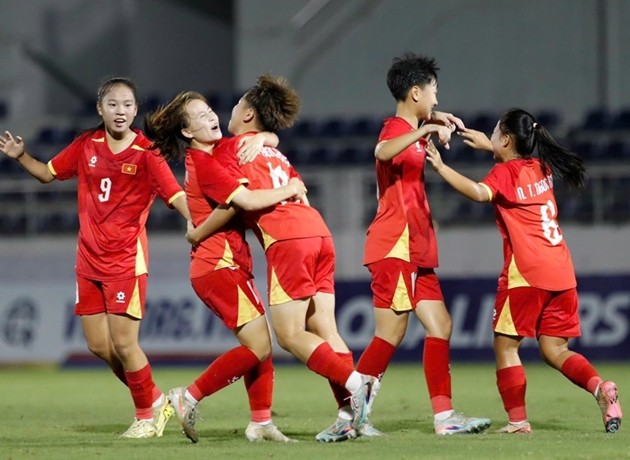 U17 nữ Việt Nam đang có phong độ cao. Ảnh: VFF