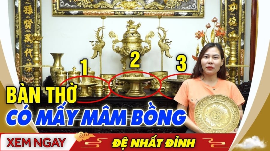 Bàn thờ nên để mấy mâm bồng thì chuẩn nhất?