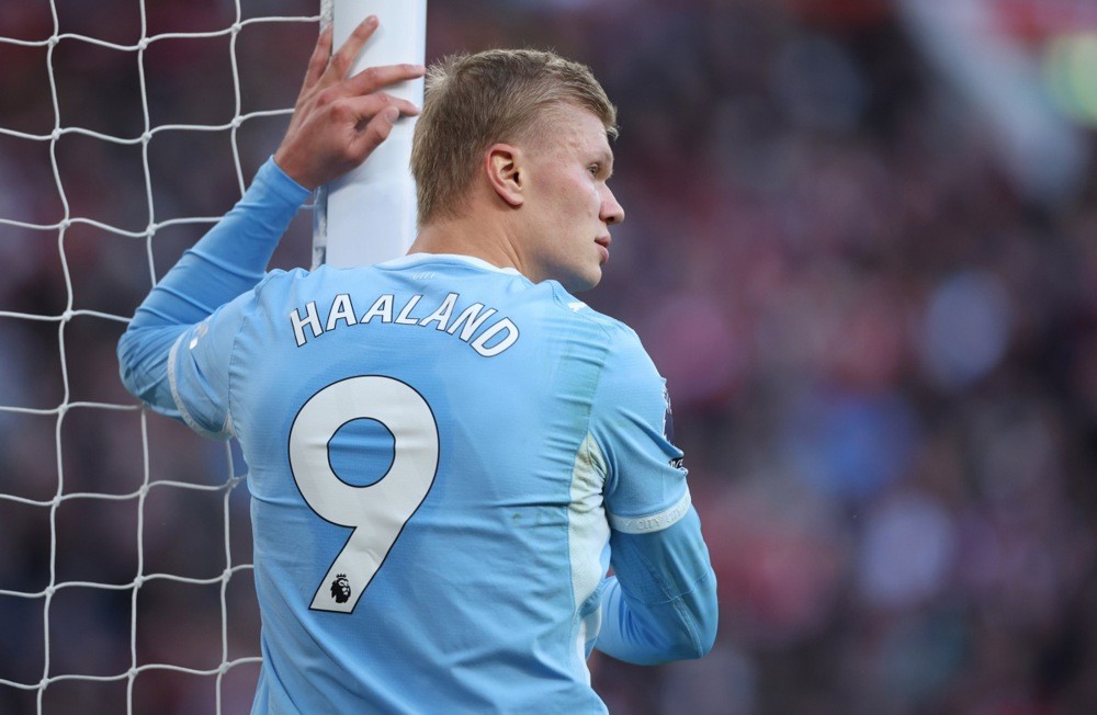 Haaland là cỗ máy săn bàn của Man City. Ảnh: EPA.