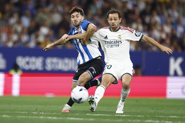 Bernardo Silva là cầu thủ được kỳ vọng ở tuyến giữa Real. Ảnh: EPA