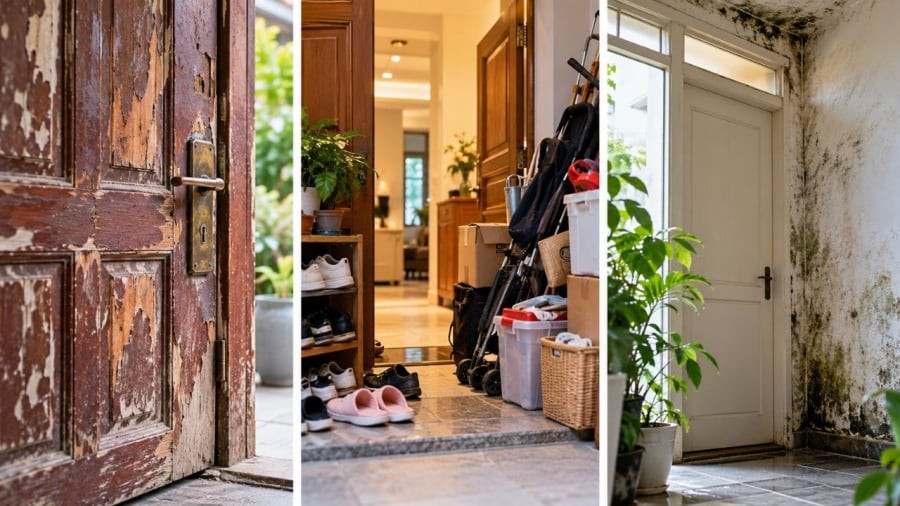 Có dấu hiệu ở cửa thì cần chú ý chỉnh sửa