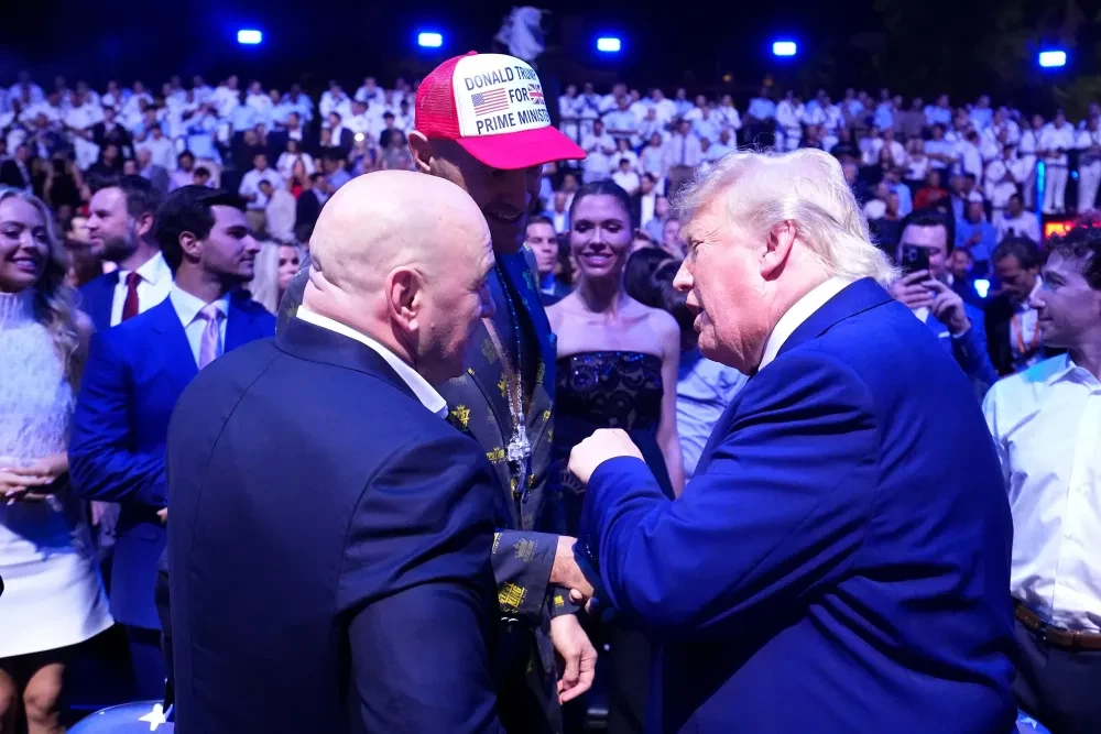 Dana White, Tyson Fury and Donald Trump at UFC White House