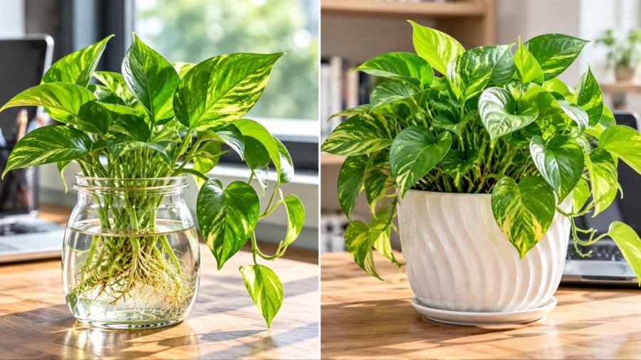 Trồng trầu bà bàn làm việc nên chọn dạng nào?