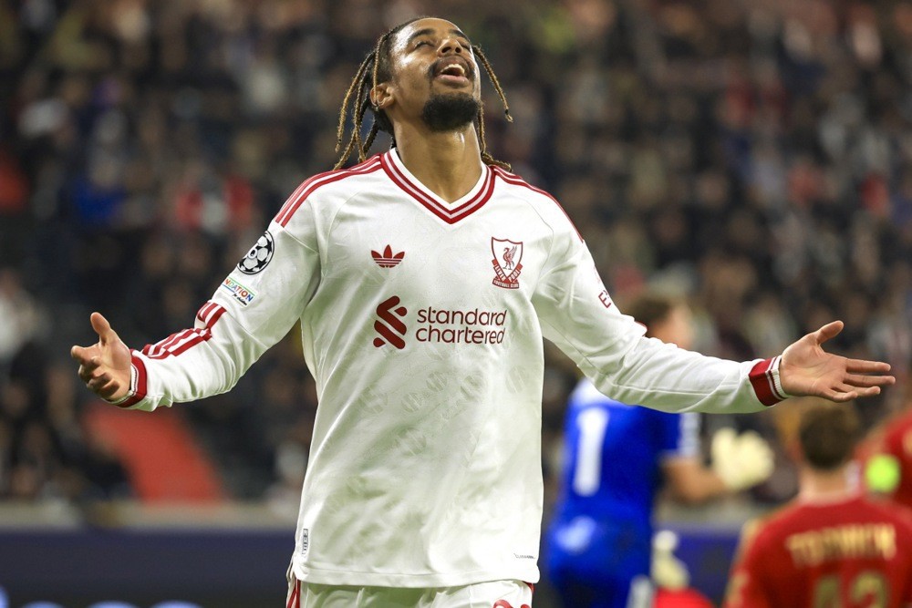 Hàng công của Liverpool bùng cháy với 6 bàn thắng. Ảnh: EPA.