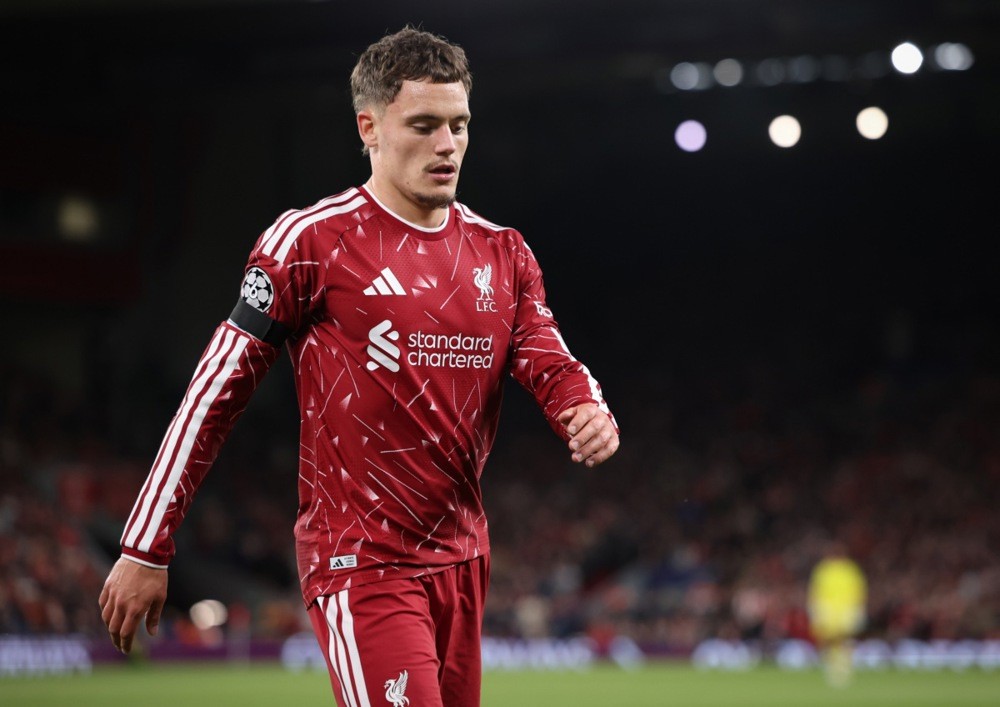 Florian Wirtz gặp nhiều khó khăn trong màu áo Liverpool. Ảnh: EPA/Adam Vaughan.