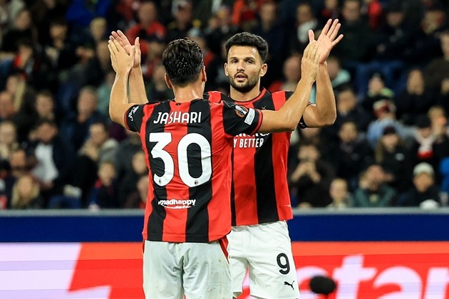 AC Milan dành chiến thắng dễ dàng tại Europa League. Ảnh: EPA/MARTIN DIVISEK